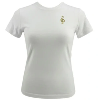 Madison Maison Music Is The Answer T-shirt In White