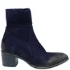 Madison Maison P2577 Distressed Ankle Boot In Blue