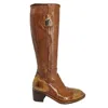 Madison Maison Tall Hand Rubbed Lock Boot In Multi