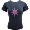 Madison Maison X On/off Essentials Plain Star T-shirt In Blue