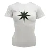 Madison Maison X On/off Essentials Plain Star T-shirt In White
