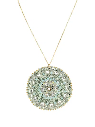 Madison Mandala Xl Dreamers Bead-embellished Necklace In Pattern
