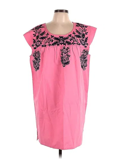 Pre-owned Madison Mathews Casual Dress In Pink