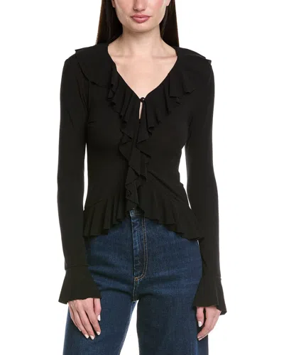 Madison Miles Blouse In Black