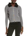 Madison Miles Cardigan In Gray