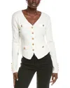 Madison Miles Cardigan In White