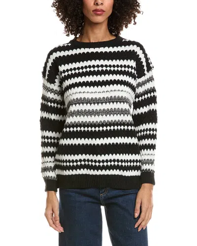 Madison Miles Crewneck Sweater In Black