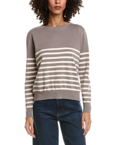 Madison Miles Crewneck Sweater In Multi