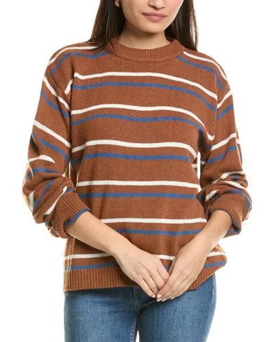 Madison Miles Dropped-shoulder Sweater In Brown