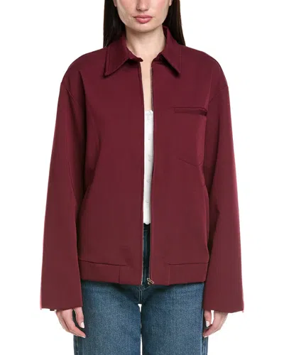 Madison Miles Jacket In Burgundy