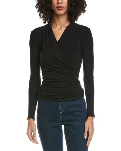 Madison Miles Knit Top In Black