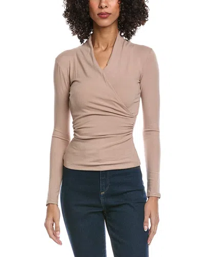 Madison Miles Knit Top In Neutral