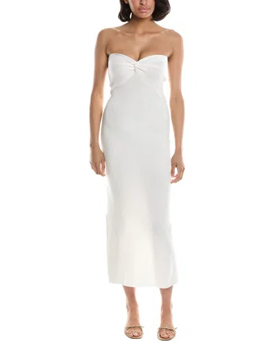 Madison Miles Maxi Dress In White