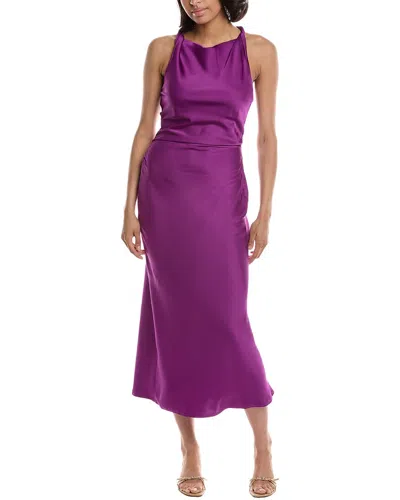 Madison Miles Midi Dress In Purple