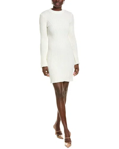 Madison Miles Ramy Brook Rib Sweaterdress In White