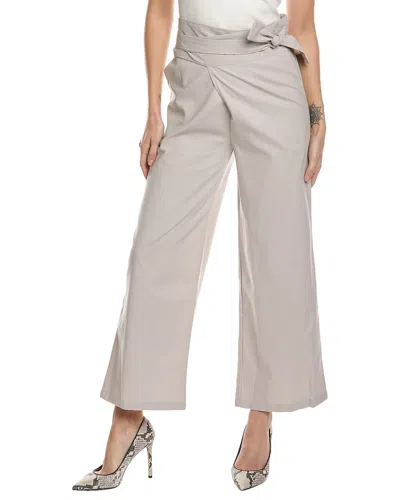 Madison Miles Straight Pant In Grey