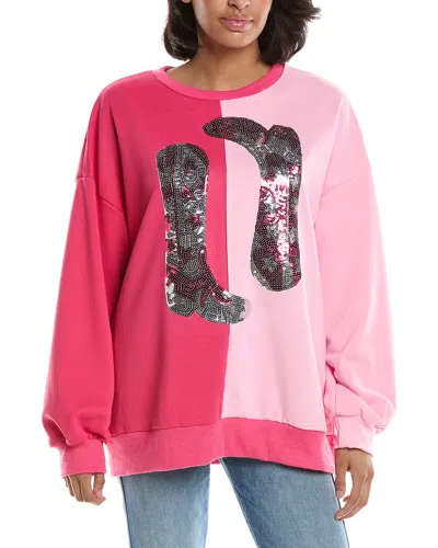 Madison Miles Sweatshirt In Pink