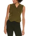Madison Miles Vest In Green