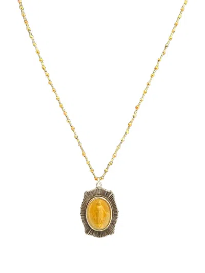 Madison Miraculous Medal Pendant Necklace In Gold