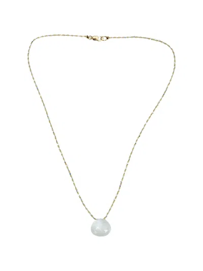 Madison Moonstone Beaded Necklace In Pink