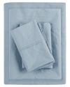 MADISON PARK MADISON PARK 200 THREAD COUNT PEACHED PERCALE RELAXED COTTON SHEET SET