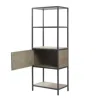Madison Park 3-shelf Bookcase With Storage Cabinet In Brown