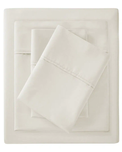 Madison Park 300 Thread Count Organic Cotton Deep Pocket Sheet Set In White