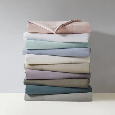 Madison Park 3m Microcell Luxurious Brushed Microfiber Deep Pocket Sheet Set In Khaki