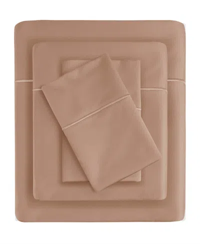 Madison Park 600 Thread Count Pima Cotton Sateen 4-pc. Sheet Set, Queen In Rose Gold