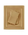Madison Park 600 Thread Count Pima Cotton Sateen 7-pc. Sheet Set, Split King In Gold