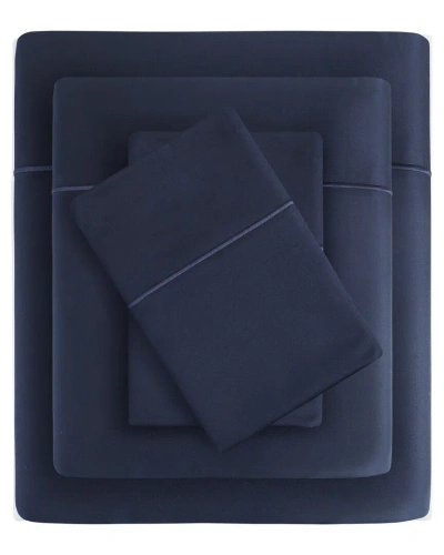 Madison Park 600 Thread Count Pima Cotton Sheet Set In Blue