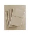 Madison Park 800 Thread Count Cotton Blend Sateen 6-pc. Sheet Set, California King Bedding In Khaki