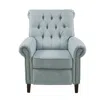 Madison Park Aidan Aidan Recliner, Light Blue Color In Blue