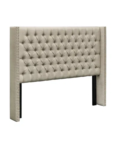 Madison Park Amelia 68.5" Wingback Upholstered Headboard In Neutral