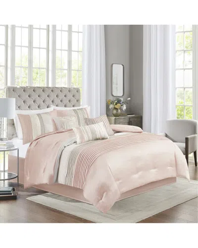 Madison Park Amherst Comforter Set In Pink