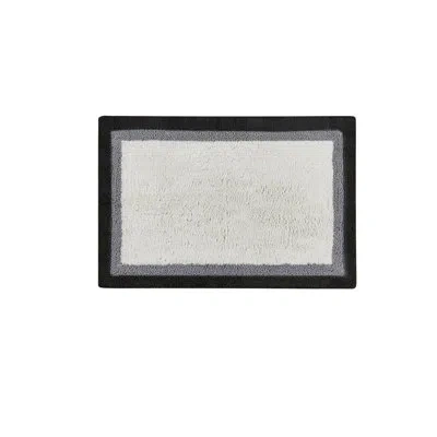 Madison Park Amherst Cotton Tufted Bath Rug In Black