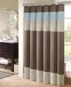 Madison Park Amherst Faux Silk Shower Curtain, 72" X 84" In Multi