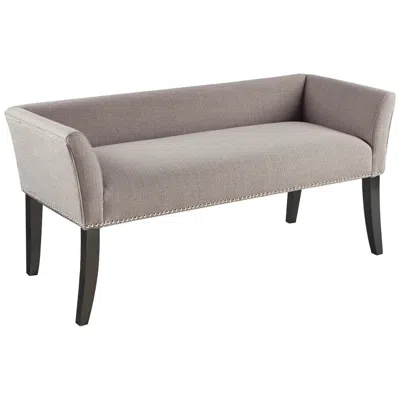 Madison Park Antonio 49 1/2" Wide Gray Classic Banquette Accent Bench