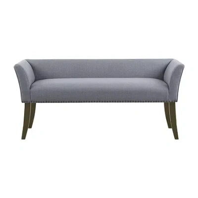 Madison Park Antonio Accent Bench In Blue