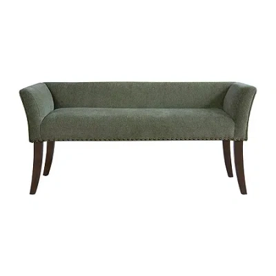 Madison Park Antonio Upholstered Bench In Green