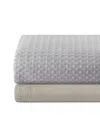 Madison Park Arbor Waffle Shower Curtain, 72" X 72" In Gray