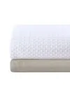 Madison Park Arbor Waffle Shower Curtain, 72" X 72" In White