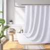 Madison Park Arbor Waffle Shower Curtain In White