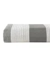 Madison Park Ariana Ombre Waffle Shower Curtain, 72" X 72" In Gray