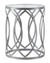 MADISON PARK MADISON PARK ARLO METAL EYELET ACCENT TABLE
