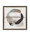 Madison Park Auric Beam Abstract Foil Framed Embellished Canvas In Black