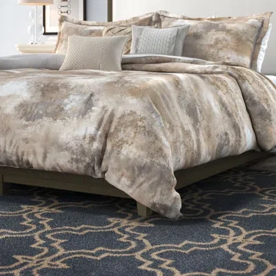 Madison Park Beacon 7 Piece Textured Cotton Blend Comforter Set In Cream