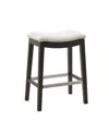 Madison Park Belfast 27" Wood Legs Counter Stool In Cream