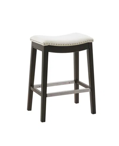 Madison Park Belfast 27" Wood Legs Counter Stool In Cream