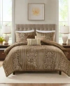 Madison Park Bella Jacquard Comforter Sets In Brown